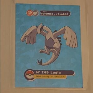 Rare Lugia Kanto y Johto Peru Blue Ice Sticker
